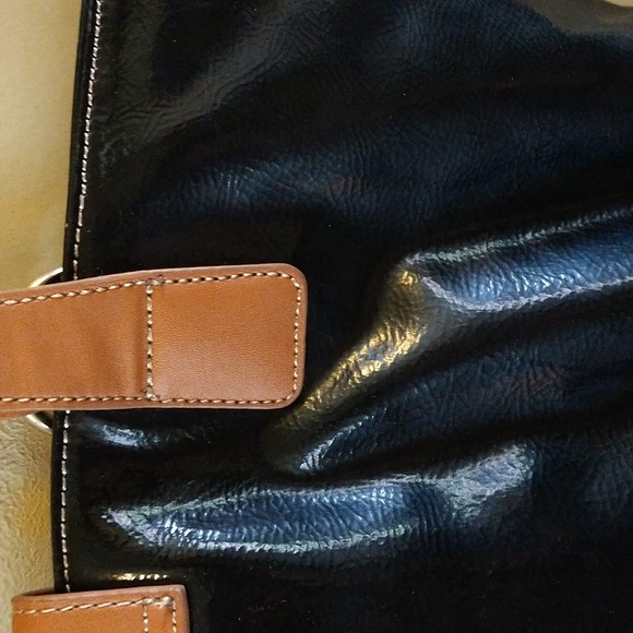 VGUC. Nine West large black and tan tote. - Picture 7 of 12